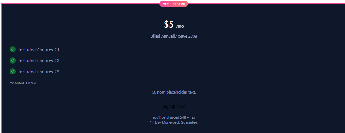 Product Pricing Card - Tailwind CSS by Alex Ivanovs