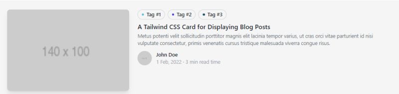 Blogging in Style: Blog Post Card - Tailwind CSS