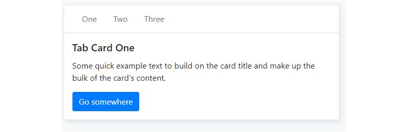 Bootstrap 4 Card With Line-Tabs