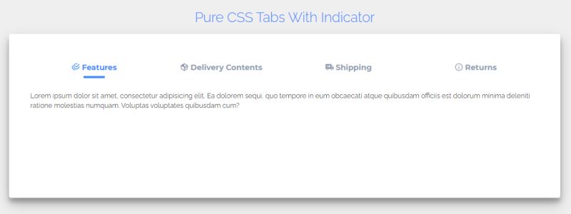 Bootstrap 4 Tabs With Indicators