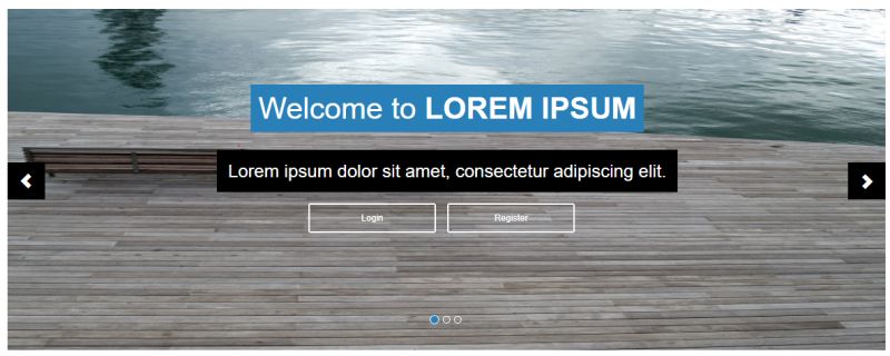 Bootstrap Carousel with Text
