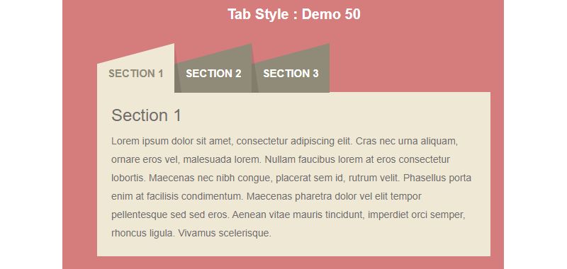 Bootstrap Tab Style