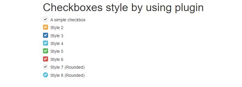 Pretty looking checkboxes by Bootstrap