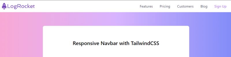 Responsive Tailwind Navbar By Hulya