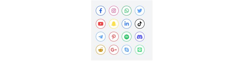 Social Media Buttons: Tailwind Style