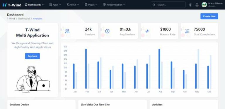 The 17 Best Tailwind Dashboard Templates You Can Get