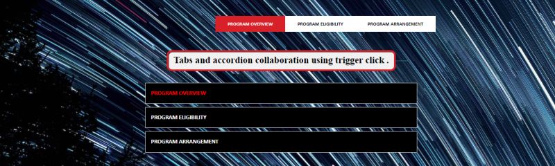 Tabs and Accordion Collaboration