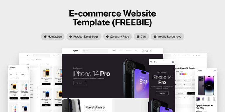 Best Figma Ecommerce Website Templates for Online Stores