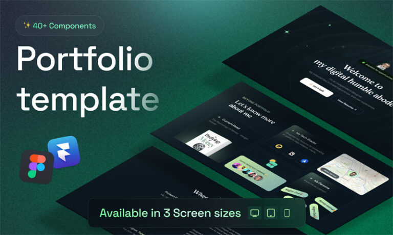 Stunning Figma Portfolio Templates to Showcase Your Work