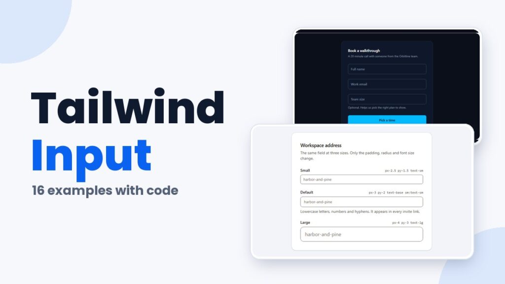 Tailwind Examples: 430+ Live Demos Across 27 Pages