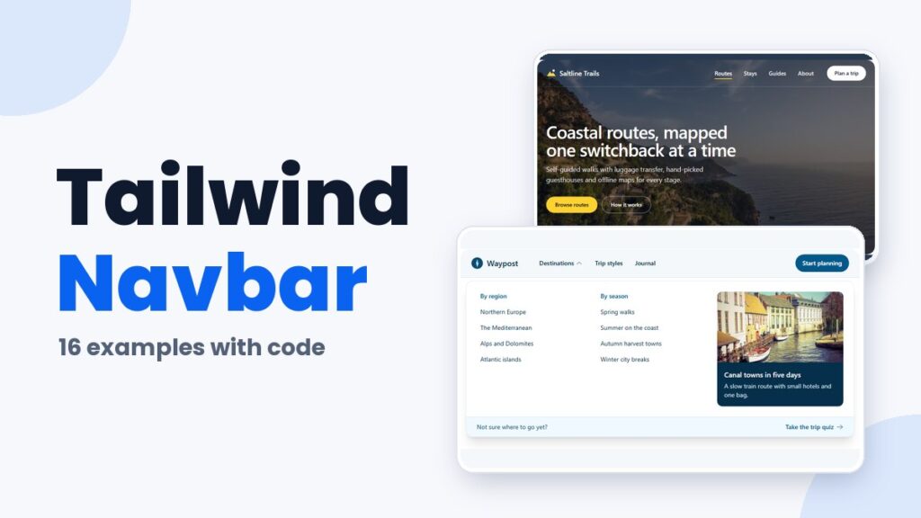 Tailwind Examples: 430+ Live Demos Across 27 Pages